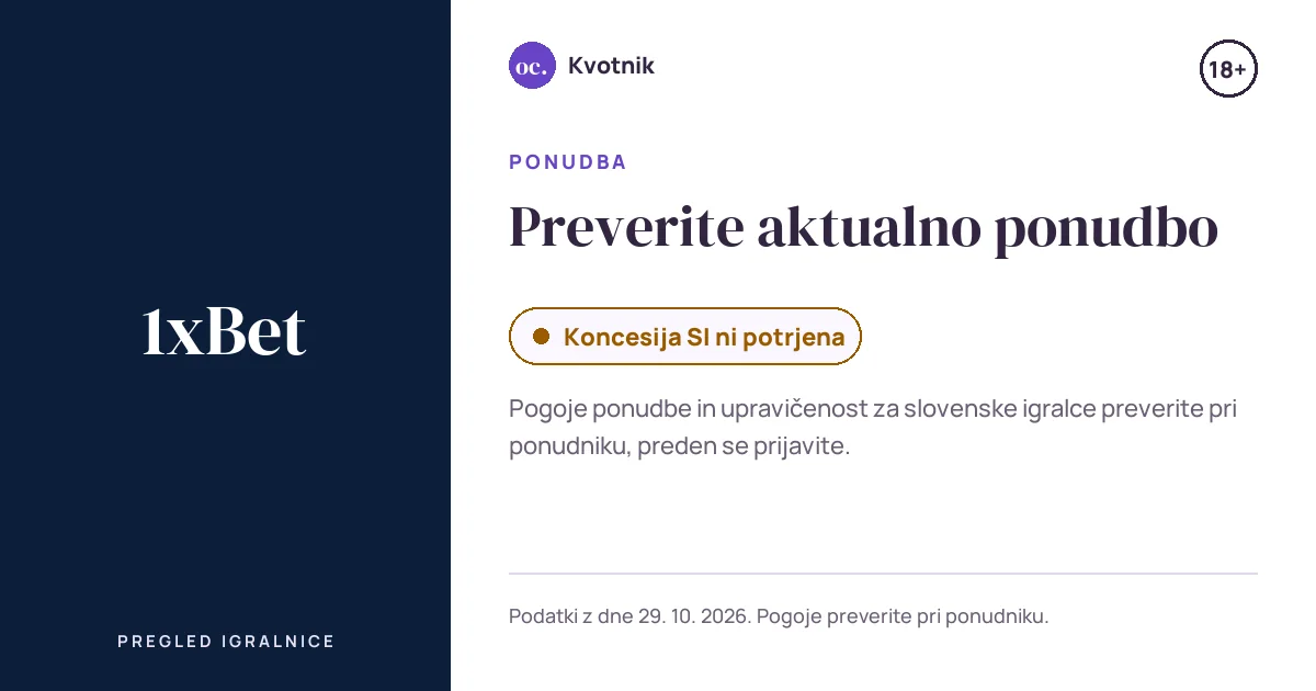 Ponudba 1xBet: Preverite aktualno ponudbo