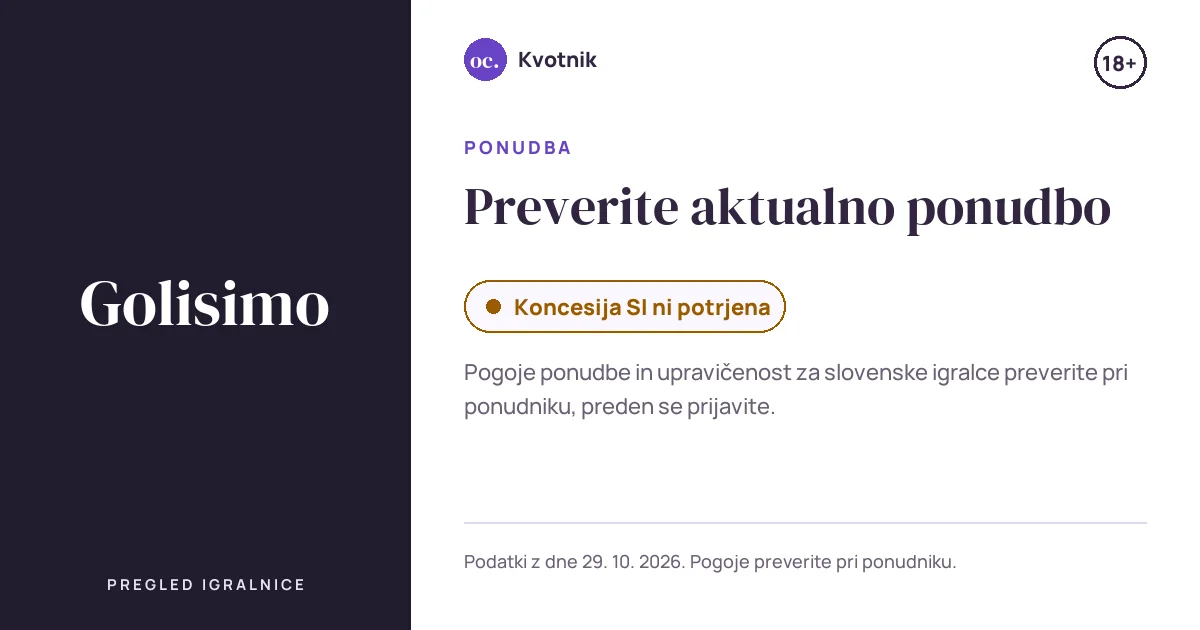 Ponudba Golisimo: Preverite aktualno ponudbo